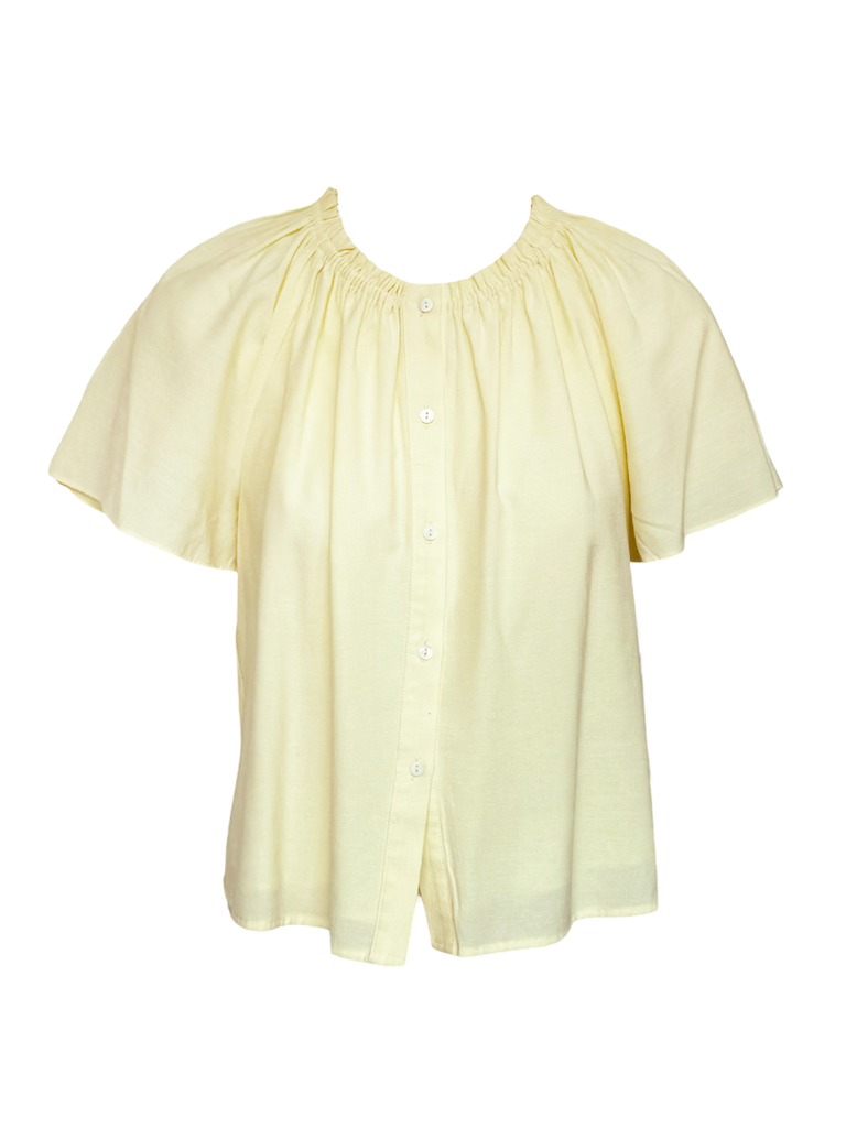 Light yellow blouse by Our Second Nature Front